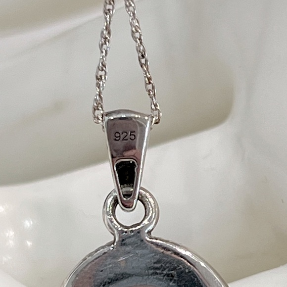 Shungite Sterling Silver Pendant Necklace - Picture 9 of 11